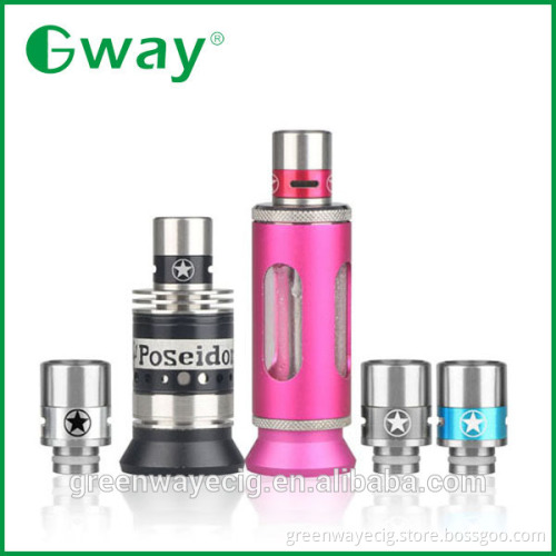 Latest wide bore 510 drip tip, 510 SS and aluminum new design star airflow control drip tip wholesale price